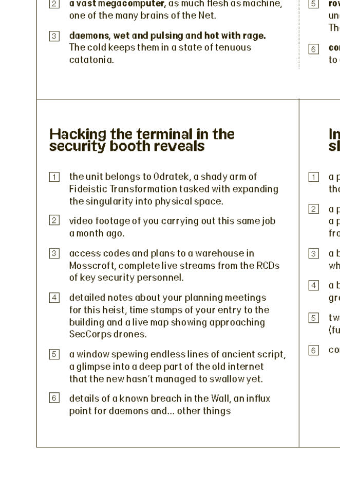 A screenshot of the text in layout, taken from Nephews In Peril.